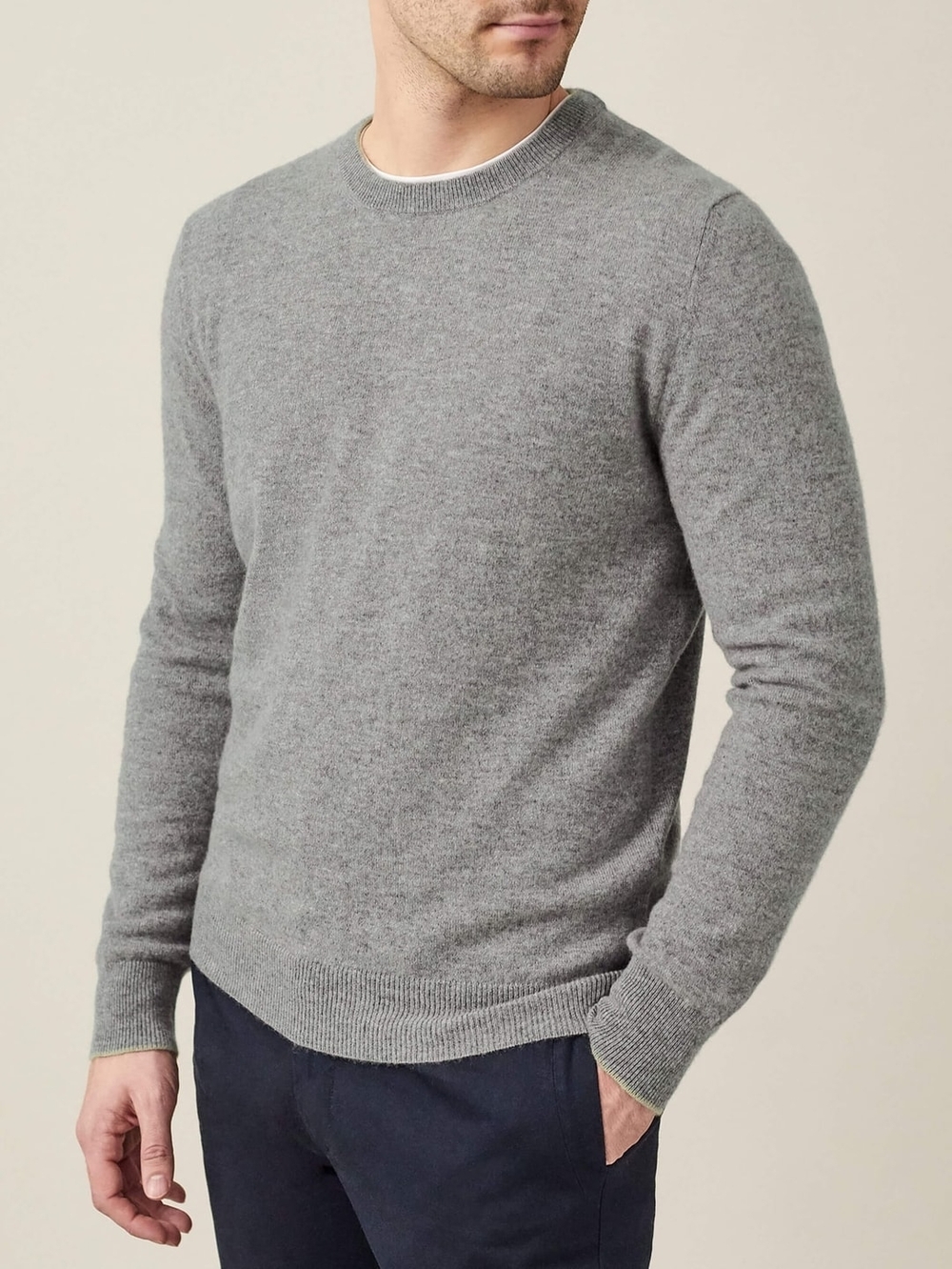 Luca Faloni 100% 2-ply Cashmere Crew Neck